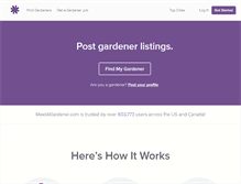 Tablet Screenshot of meetagardener.com